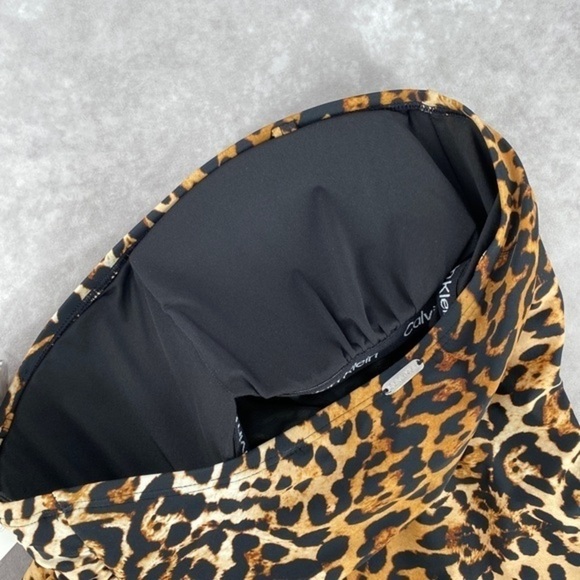 Calvin Klein Leopard-PrintOne-Piece Swimsuit - Picture 5 of 5